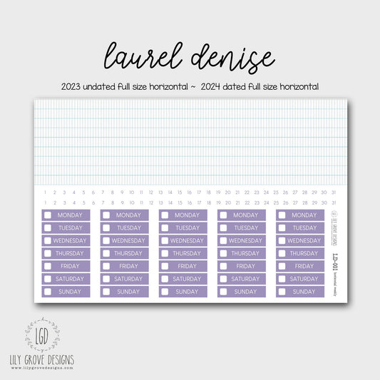 LD-001 - Laurel Denise Horizontal Weekly Kit - Full Horizontal