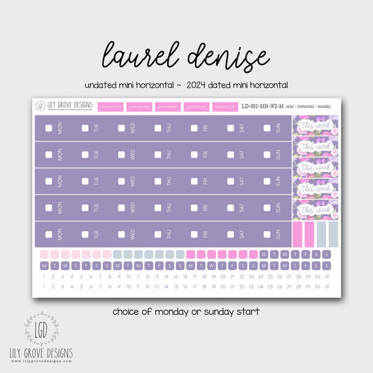 LD-001 - Laurel Denise Mini Horizontal Weekly Kit 2 - Mini Horizontal