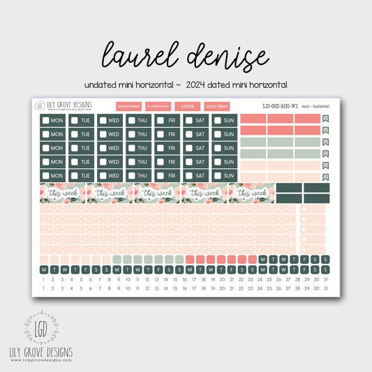 LD-002 - Laurel Denise Mini Horizontal Weekly Kit 1 - Mini Horizontal