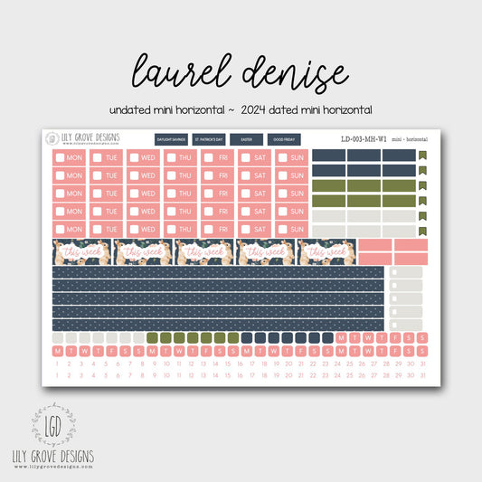 LD-003 - Laurel Denise Mini Horizontal Weekly Kit 1 - Mini Horizontal