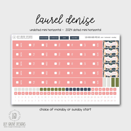 LD-003 - Laurel Denise Mini Horizontal Weekly Kit 2 - Mini Horizontal