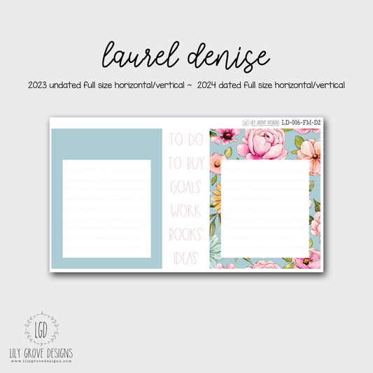 LD-006 - April Laurel Denise Monthly Dashboard Kit - Full Horizontal - Full Vertical