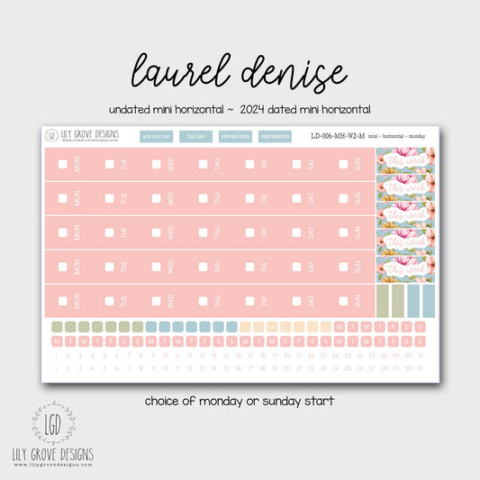LD-006 - Laurel Denise Mini Horizontal Weekly Kit 2 - Mini Horizontal