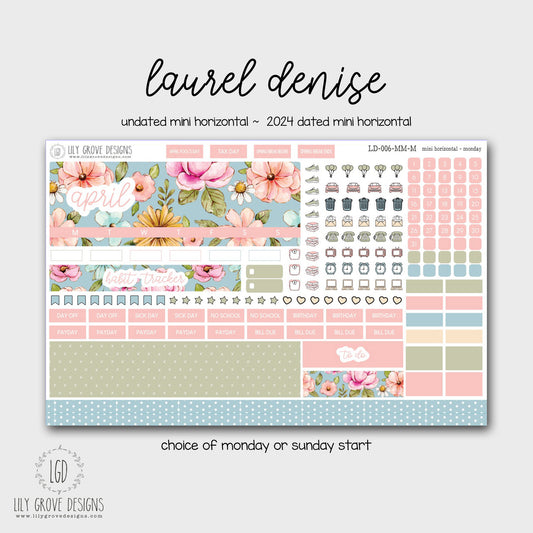 LD-006 - April Laurel Denise MINI Monthly Kit - Mini Horizontal