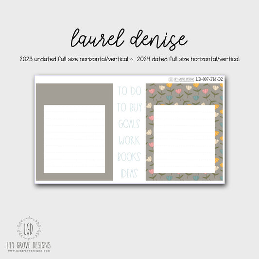 LD-007 - April Laurel Denise Monthly Dashboard Kit - Full Horizontal - Full Vertical