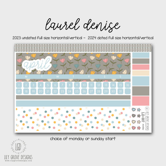 LD-007 - April Laurel Denise Monthly Kit - Full Horizontal - Full Vertical