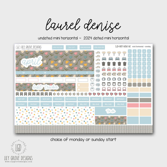 LD-007 - April Laurel Denise MINI Monthly Kit - Mini Horizontal