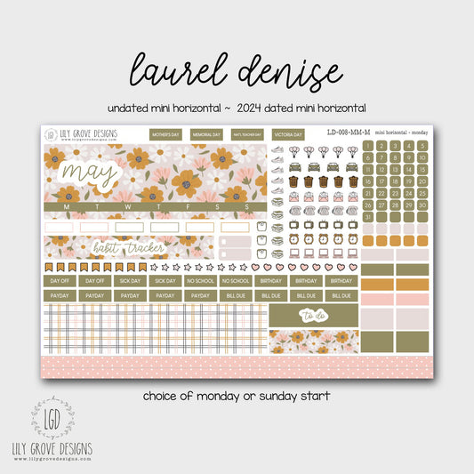 LD-008 - May Laurel Denise MINI Monthly Kit - Mini Horizontal