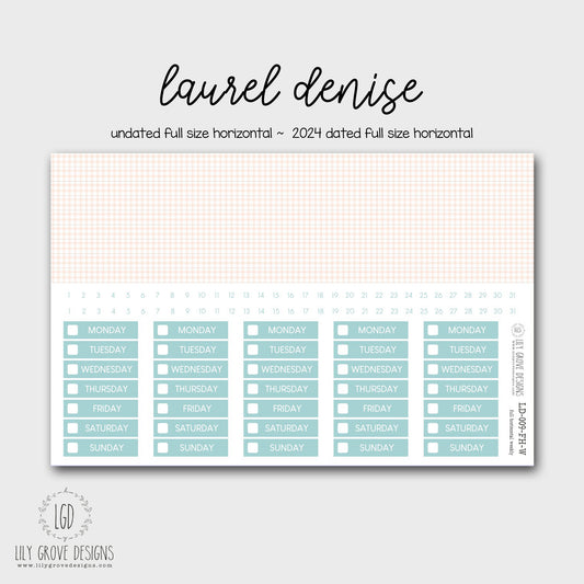 LD-009 - Laurel Denise Horizontal Weekly Kit - Full Horizontal