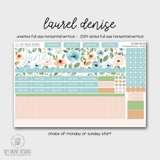 LD-009 - June Laurel Denise Monthly Kit - Full Horizontal - Full Vertical