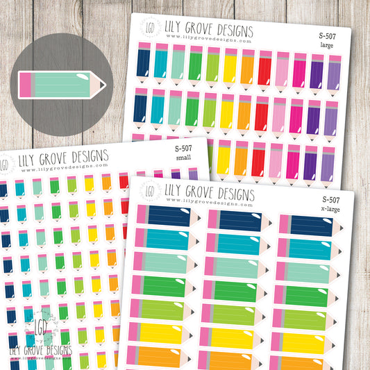 S-507 - Pencil Planner Stickers